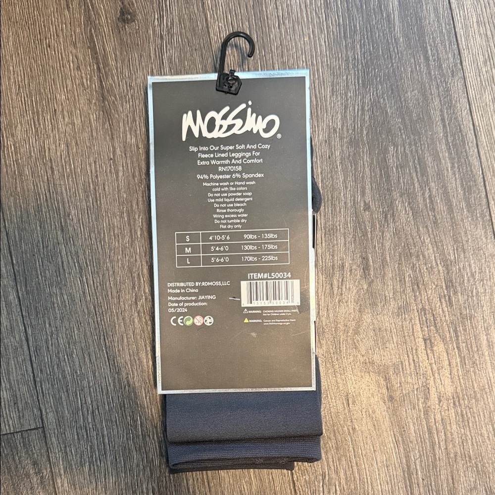 Mossimo Supply Co. Gray Fleece Lined Leggings - Picture 2 of 2